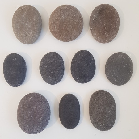 Set de 10 grosses pierres basalte PREMIUM